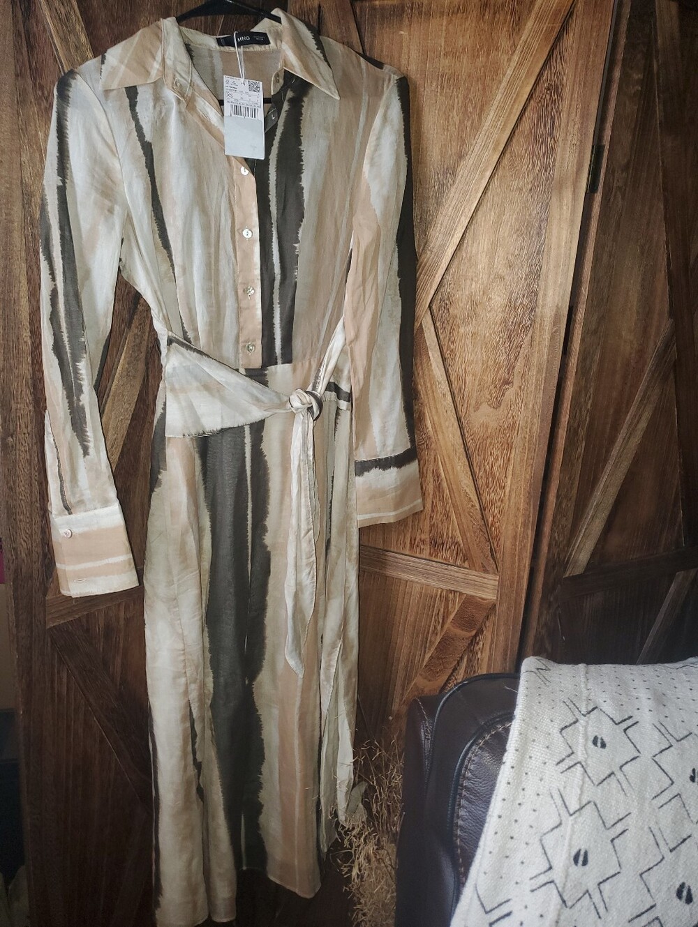 Mango Striped Shirt Dress